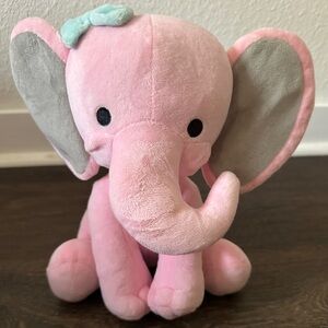 Lambs & Ivy Bedtime Originals Plush Pink Elephant Twinkle Toes Hazel 10"